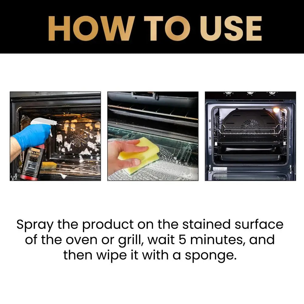 100ML Powerful Oven and Grill Cleaner Spray Decontamination Deodorization Oil Removal Agent Suitable for Microwave Oven Agent